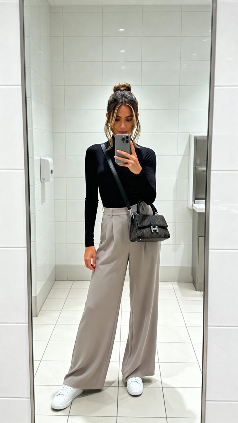 comfortable chic travel attire ensemble