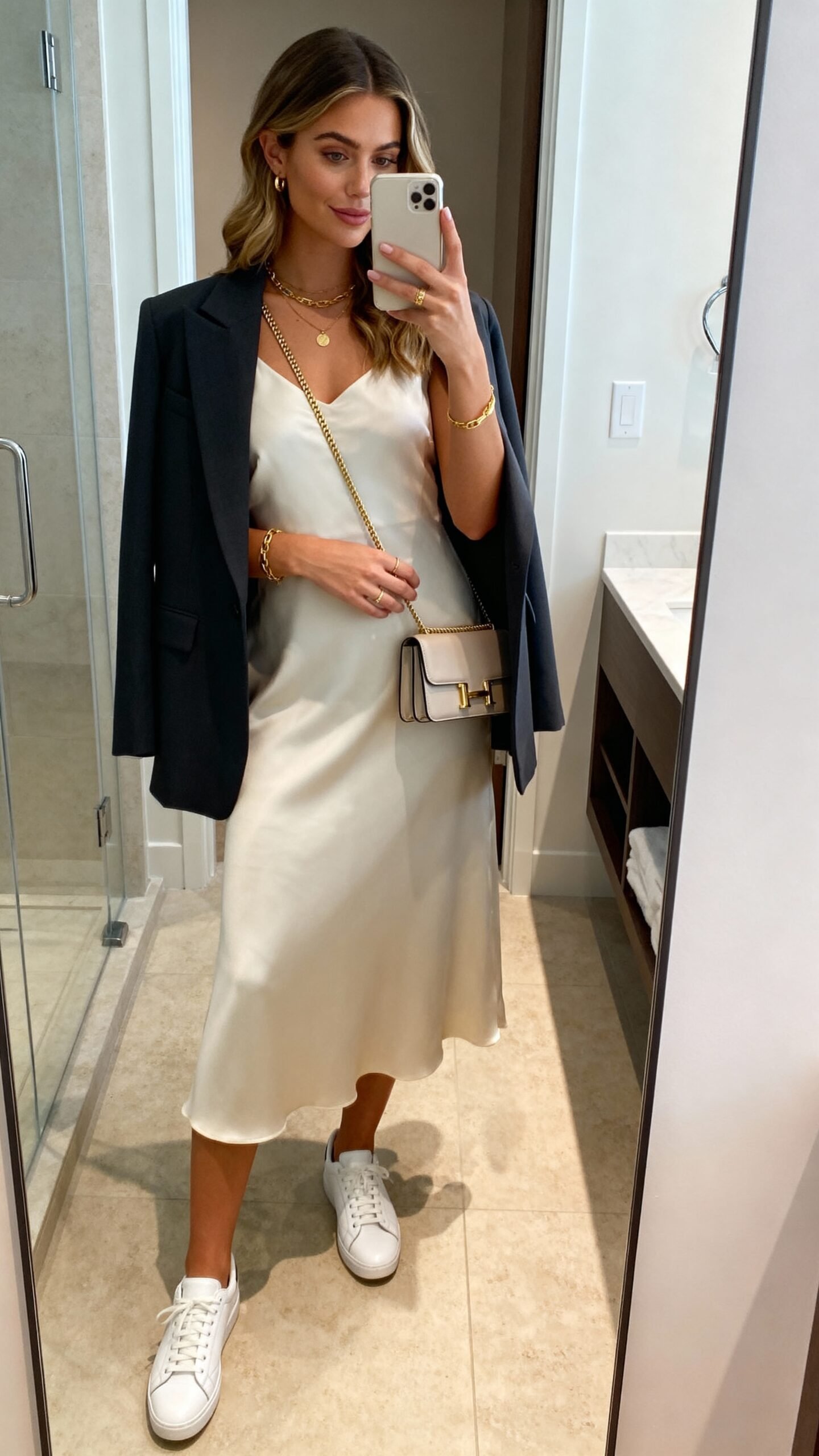 comfortable yet stylish travel ensemble