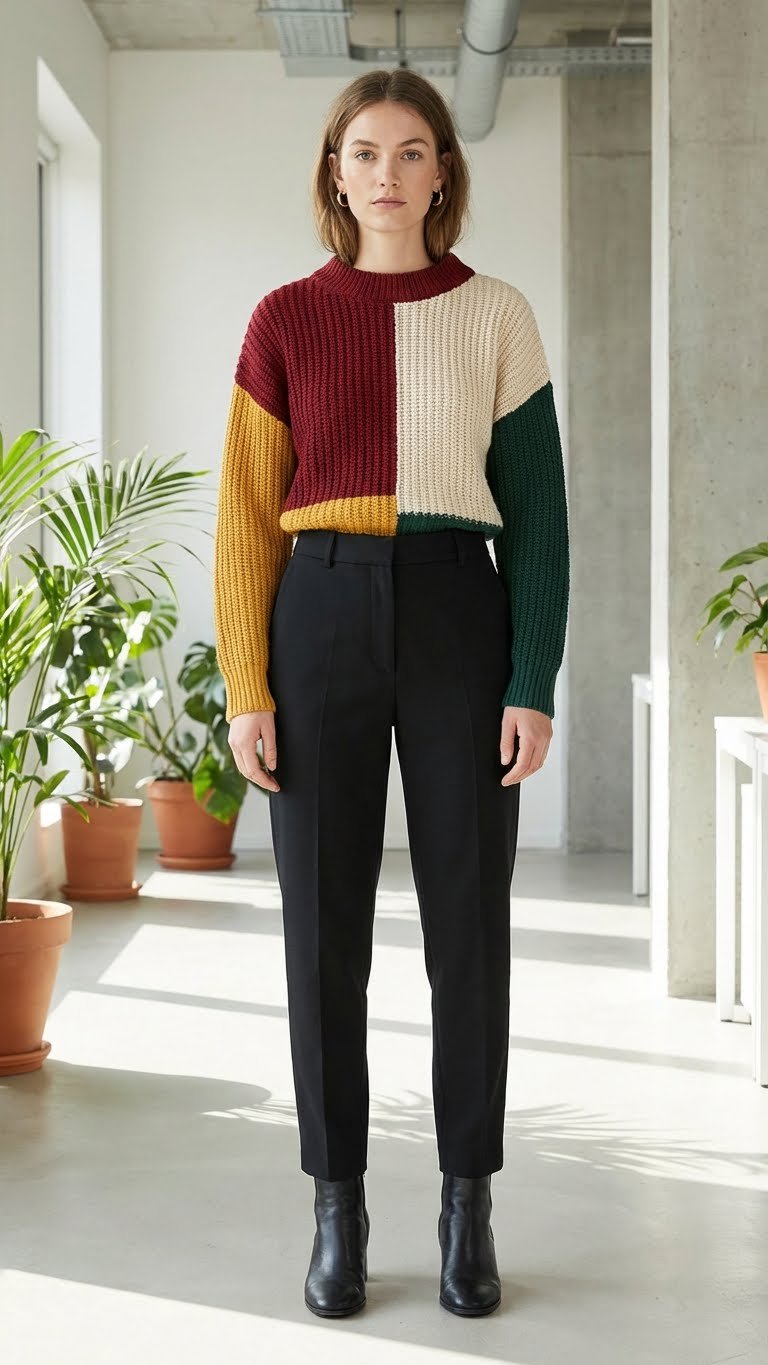 13 Office Sweater Outfit Ideas for Cozy Workdays