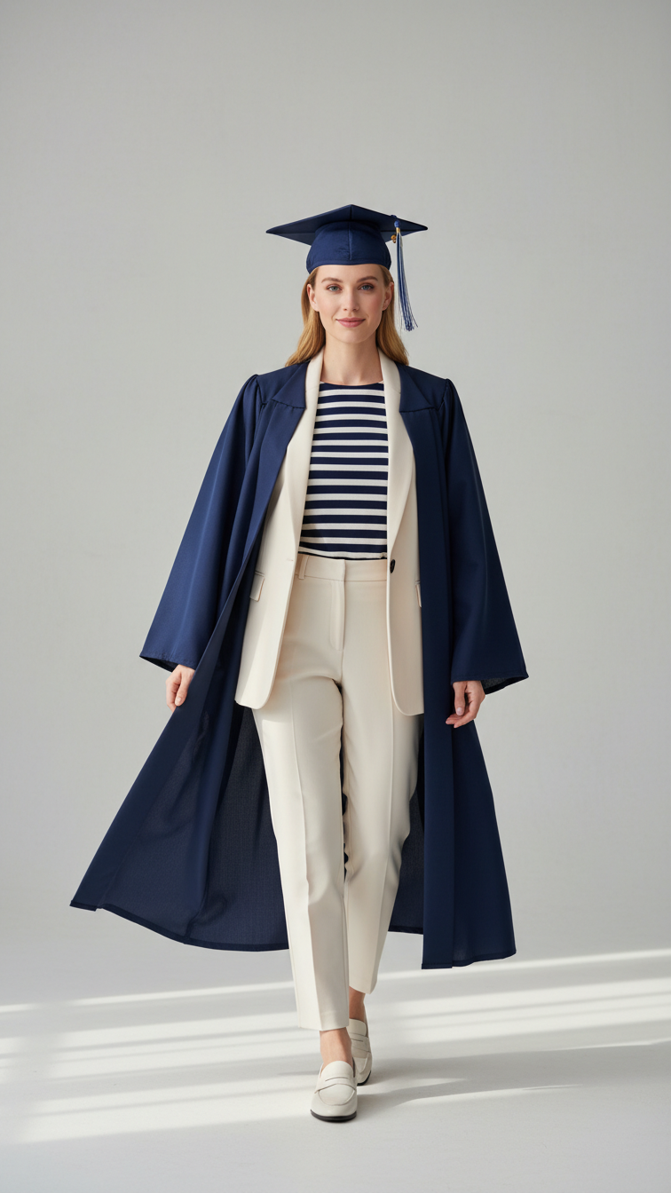 11 Blue Cap and Gown Graduation Outfit Ideas That Match Perfectly