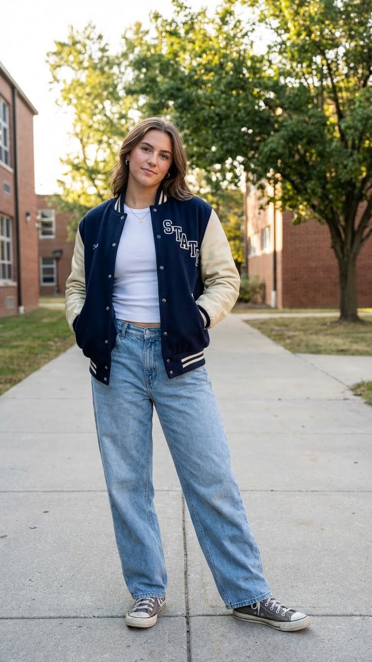 10 Baggy Jeans Outfit Ideas for School That Feel Relaxed