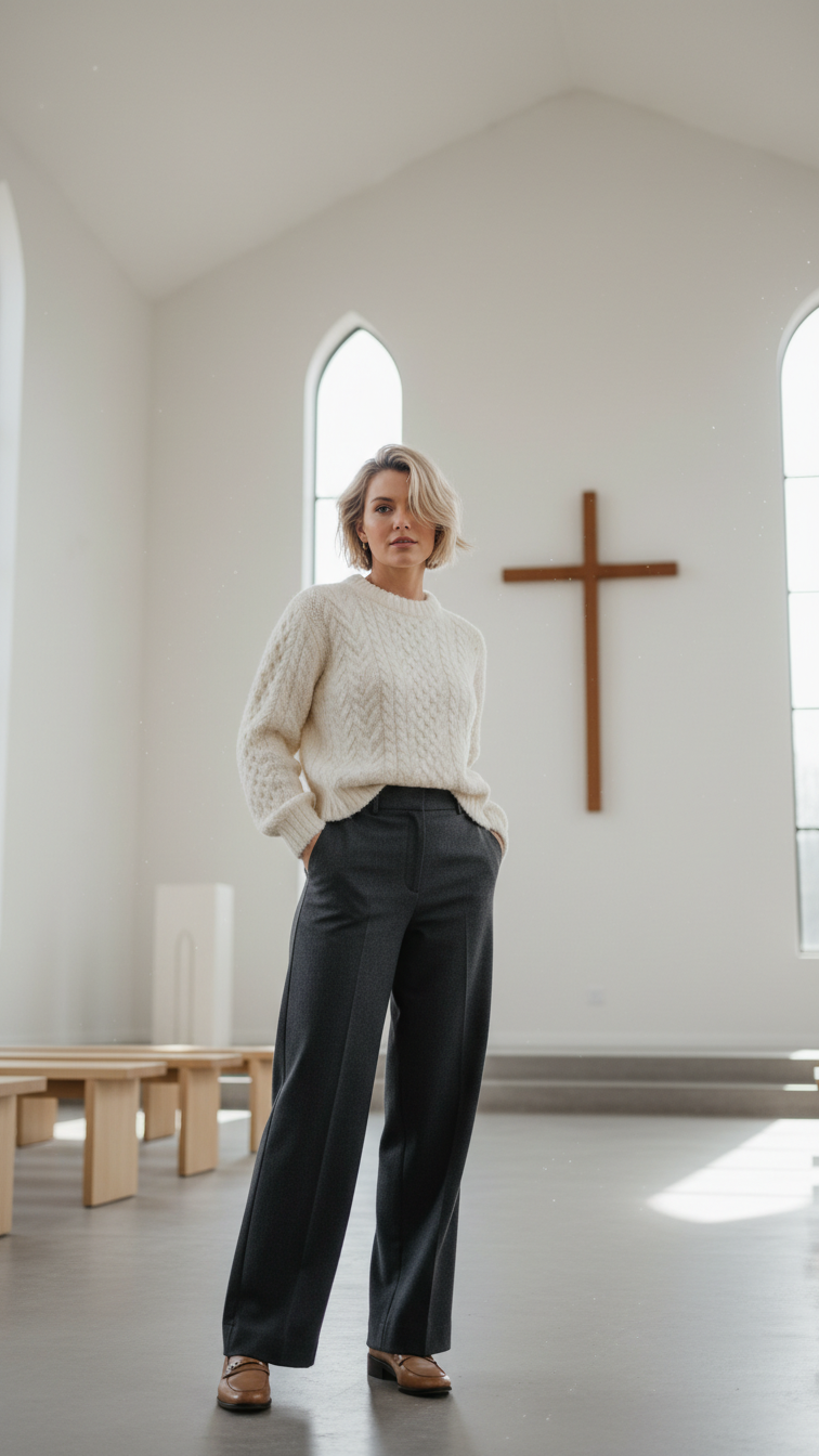 12 Warm Church Outfit Ideas for Chilly Mornings