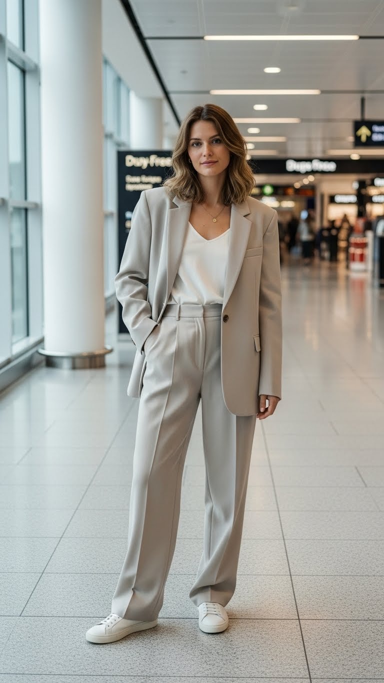 14 Old Money Airport Outfit Ideas for Luxe Travel Style