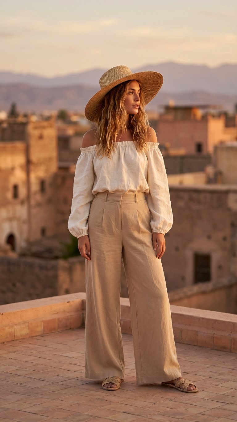 12 Morocco Travel Outfit Ideas with Boho Vibes