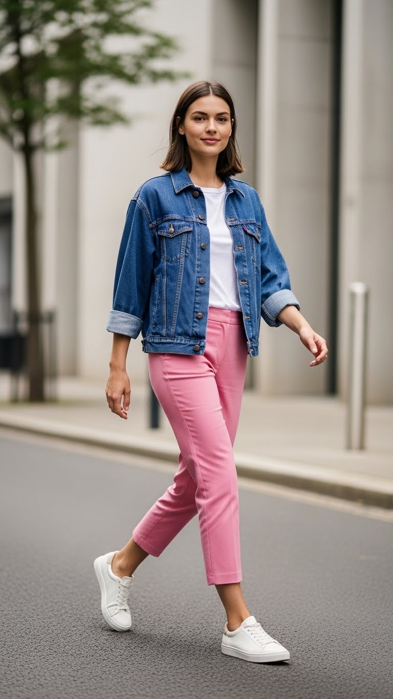 10 Cute Pink Trousers Outfit Ideas That Pop