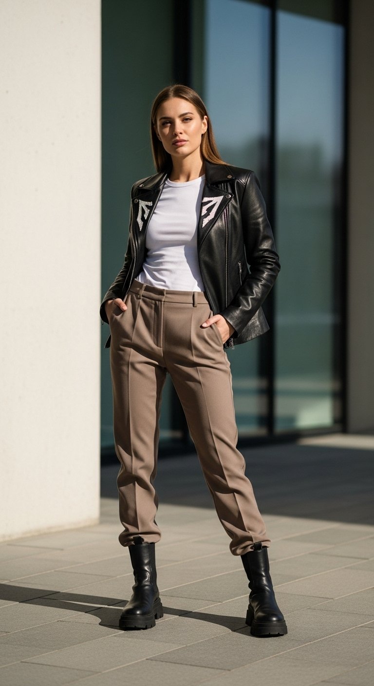 11 Dark Beige Trousers Outfit Ideas for Neutral Lovers