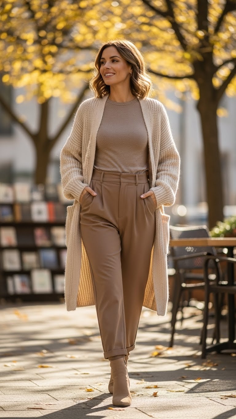 10 Light Brown Trousers Outfit Ideas for Everyday Chic Style