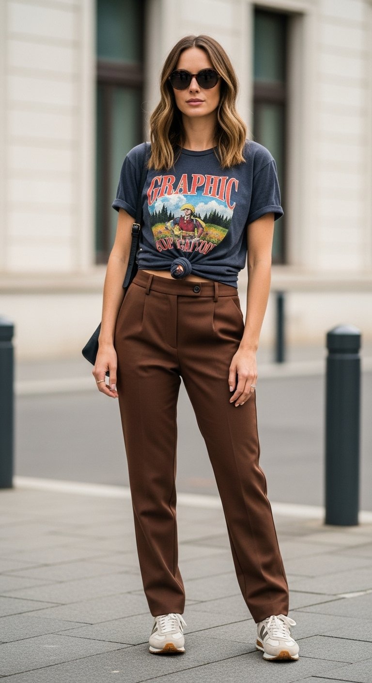 12 Elegant Brown Trousers Outfit Ideas That Feel Luxe