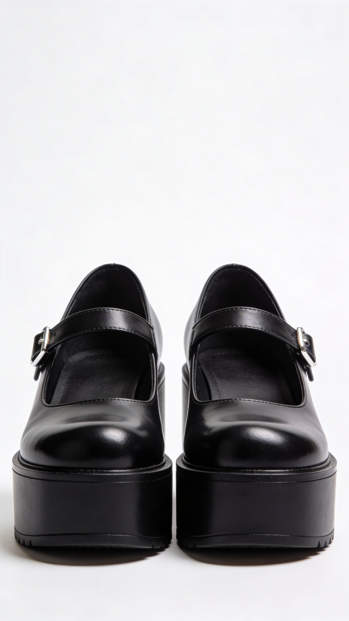 Modern platform Mary Jane shoe with ankle strap