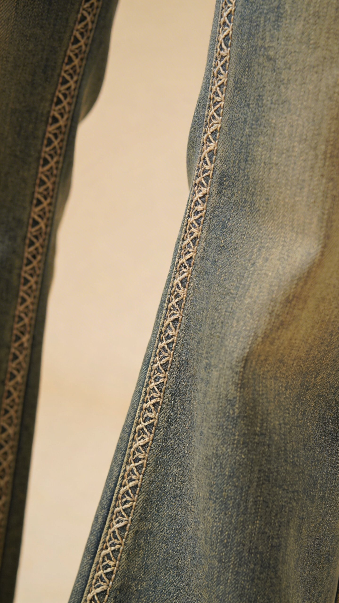 Miss Me bootcut jeans with ornate stitching pattern closeup