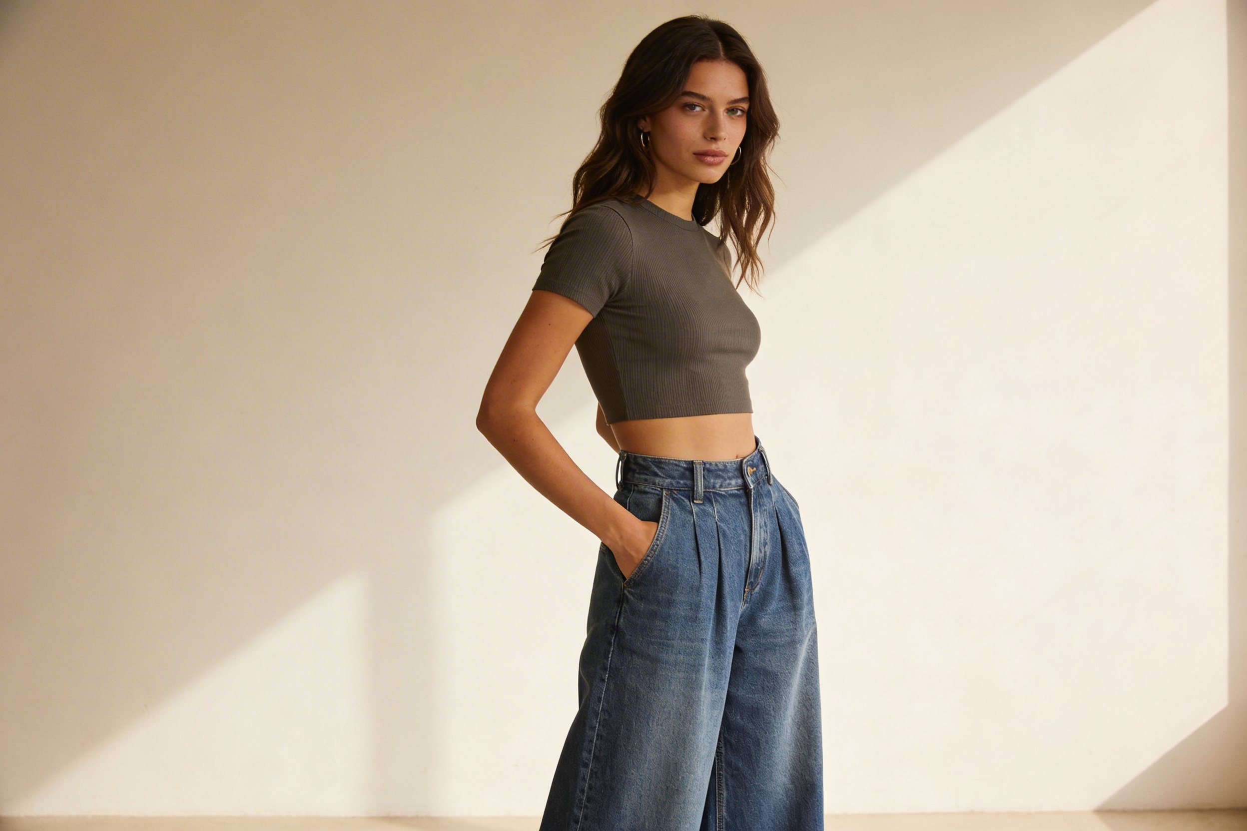 9 Ways to Style Wide Leg Jeans Without Looking Boxy