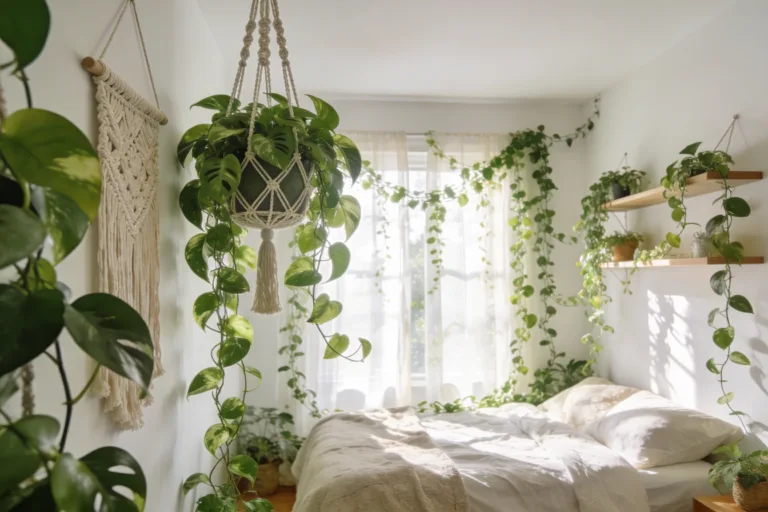 How to Hang Vines in Bedroom Without Killing Your Plants