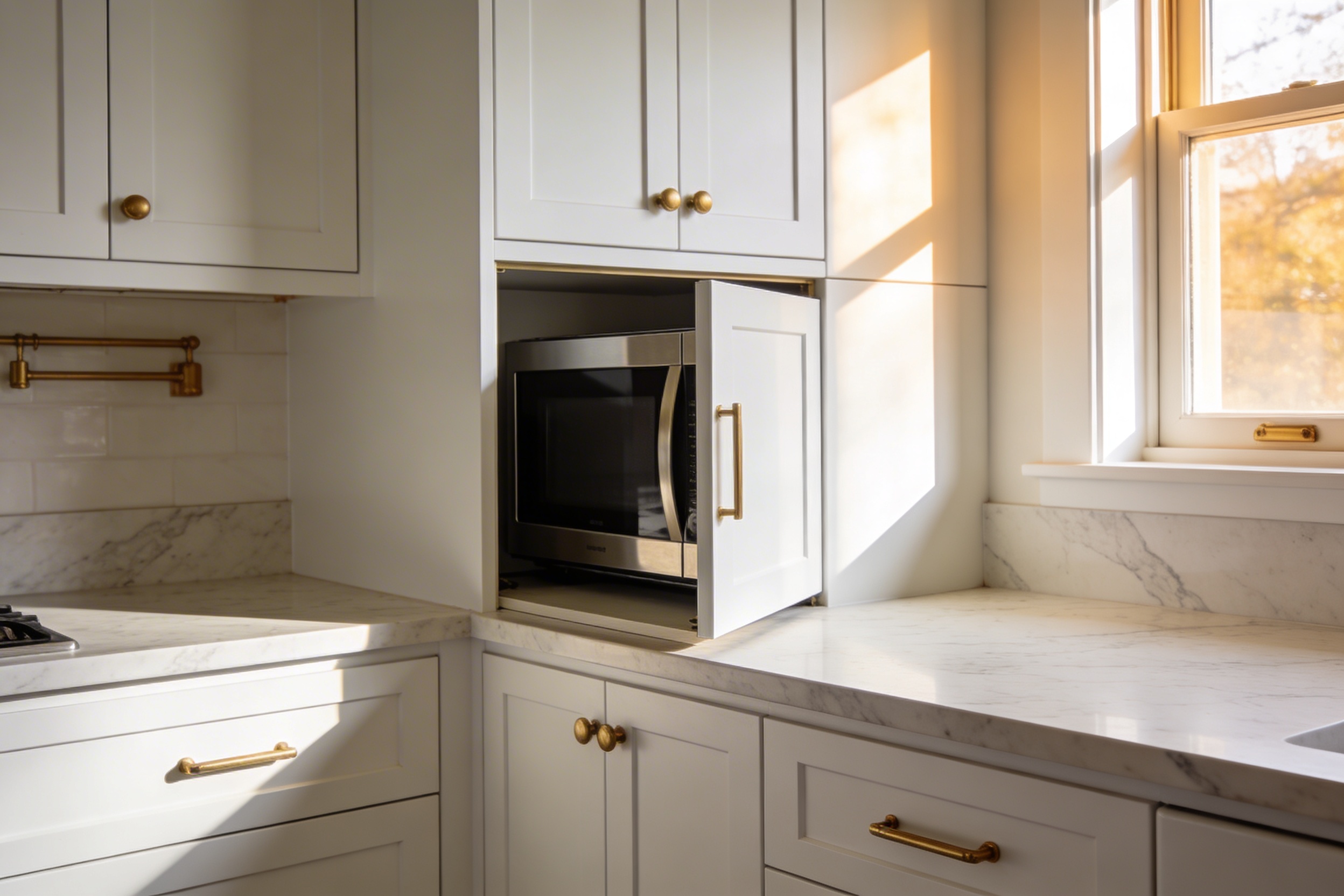 How to Hide Microwave in Kitchen Like a Designer