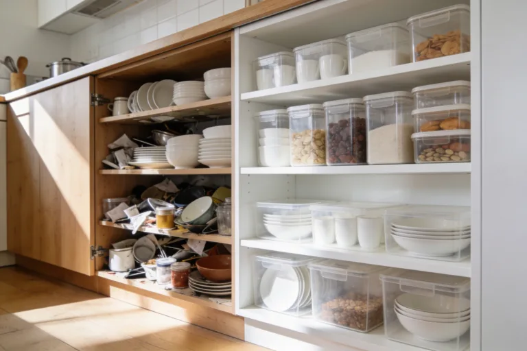 How to Organise Kitchen Cupboards Without the Chaos