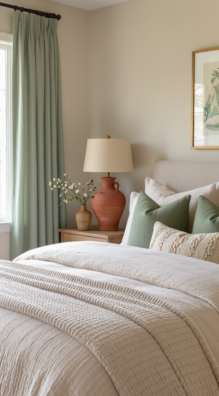 accent colors for beige bedrooms