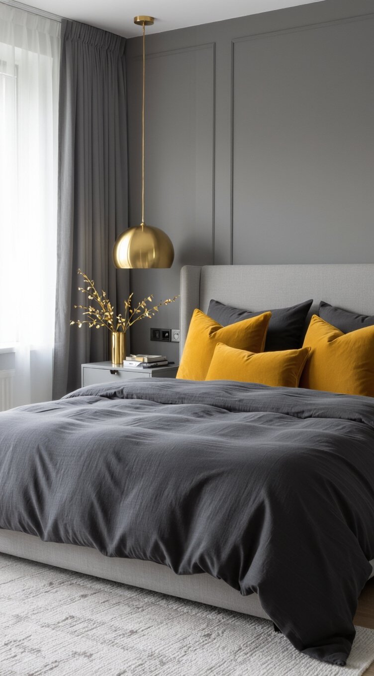 accent colors transform grey bedrooms