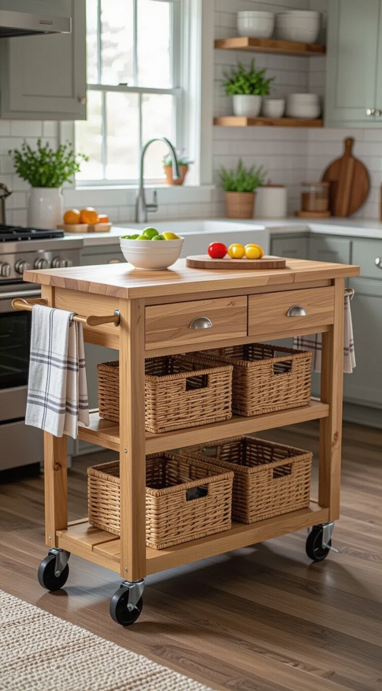 affordable functional kitchen carts