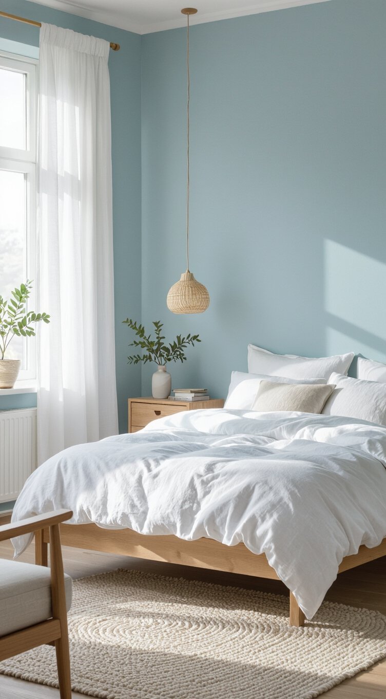 airy sky blue retreat