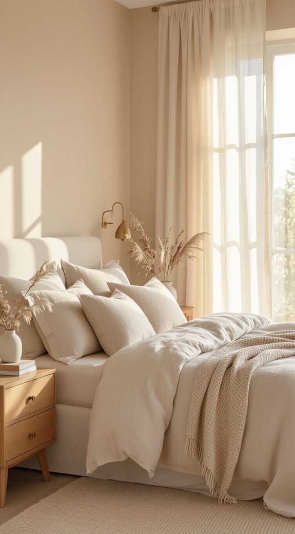 beige bedroom relaxation ideas