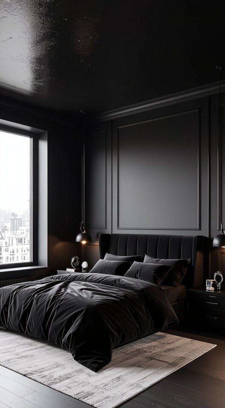 black texture layering sophistication