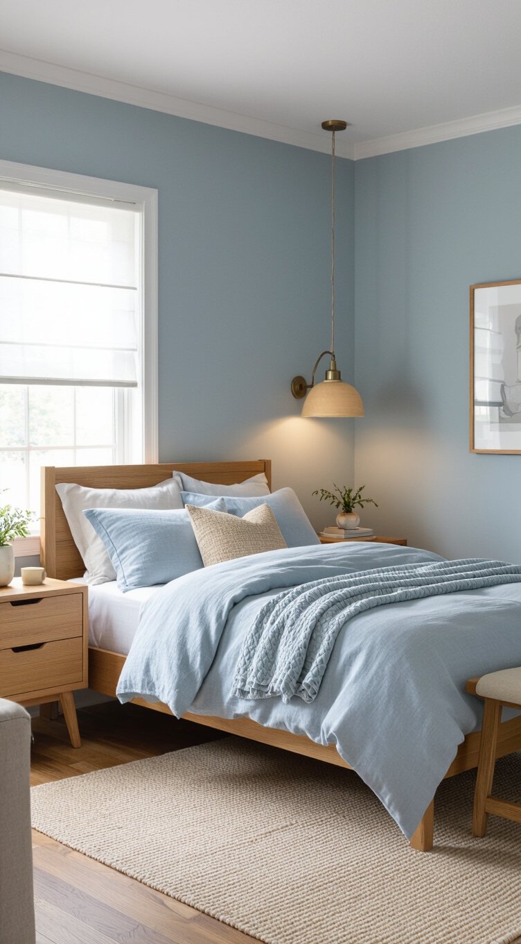 blue and wood harmony