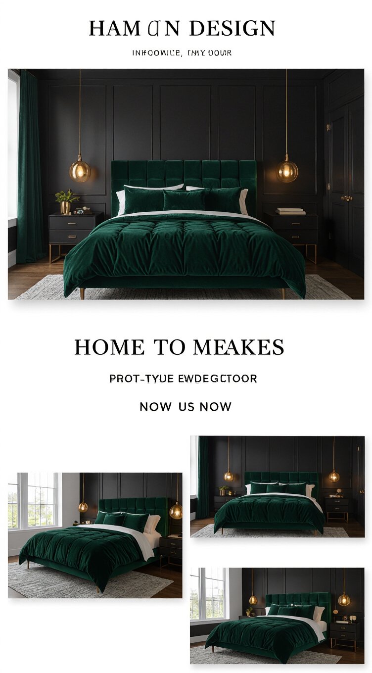 bold accents in black bedrooms