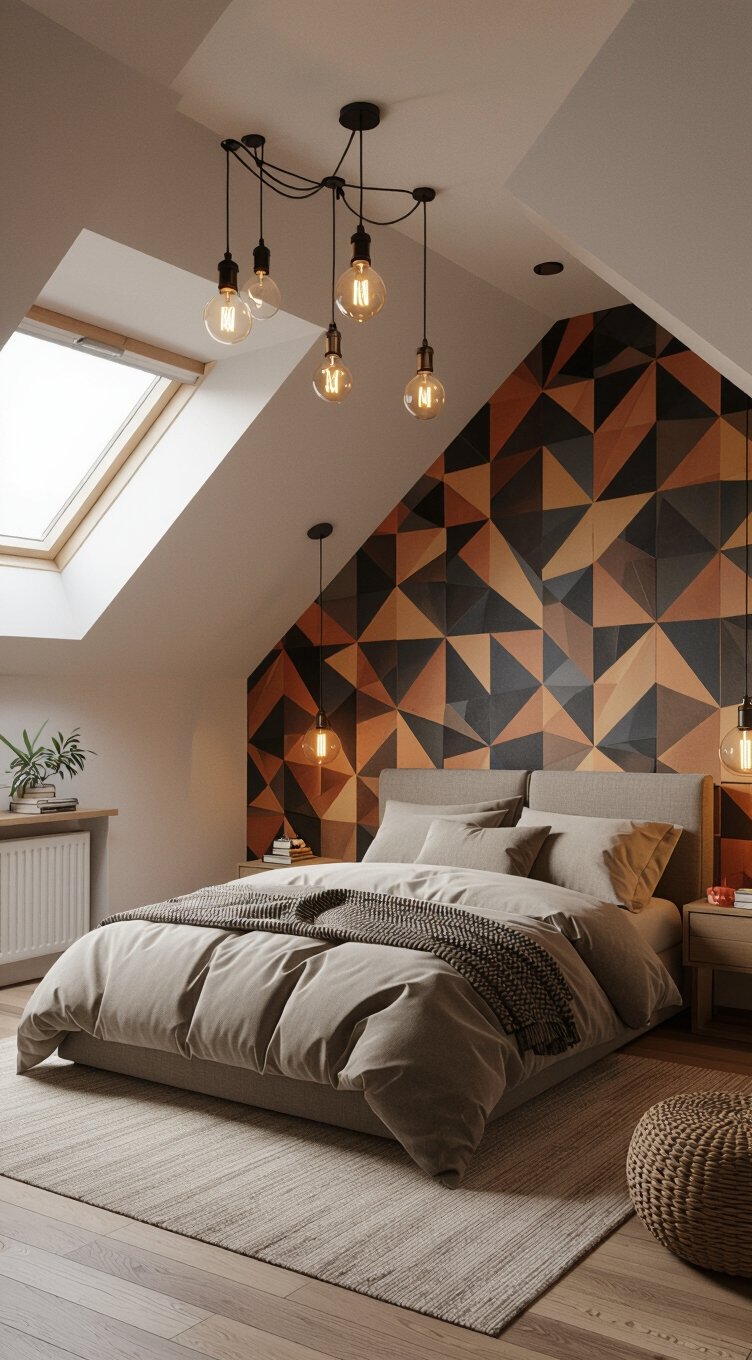 bold wallpaper and paint choices