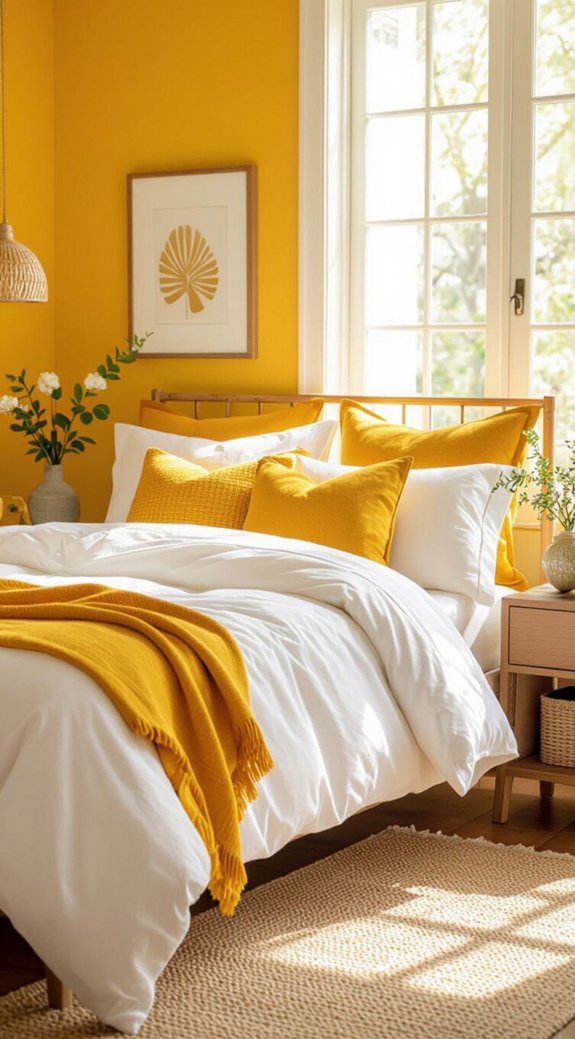 bright yellow bedroom ideas