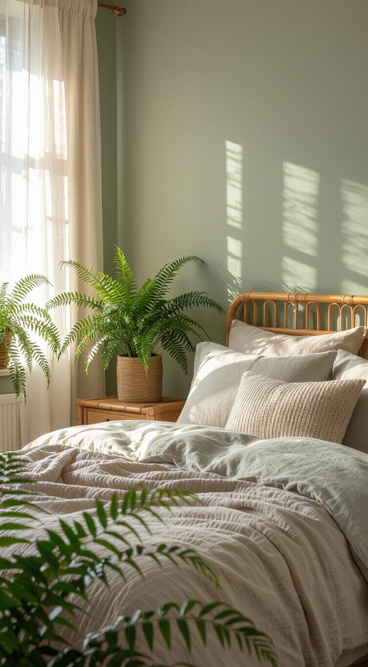 budget friendly green bedroom refresh