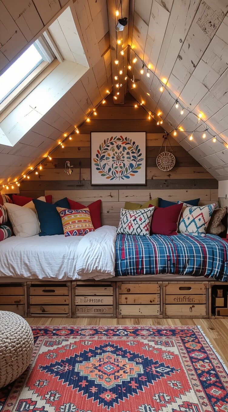 budget friendly teen attic makeover