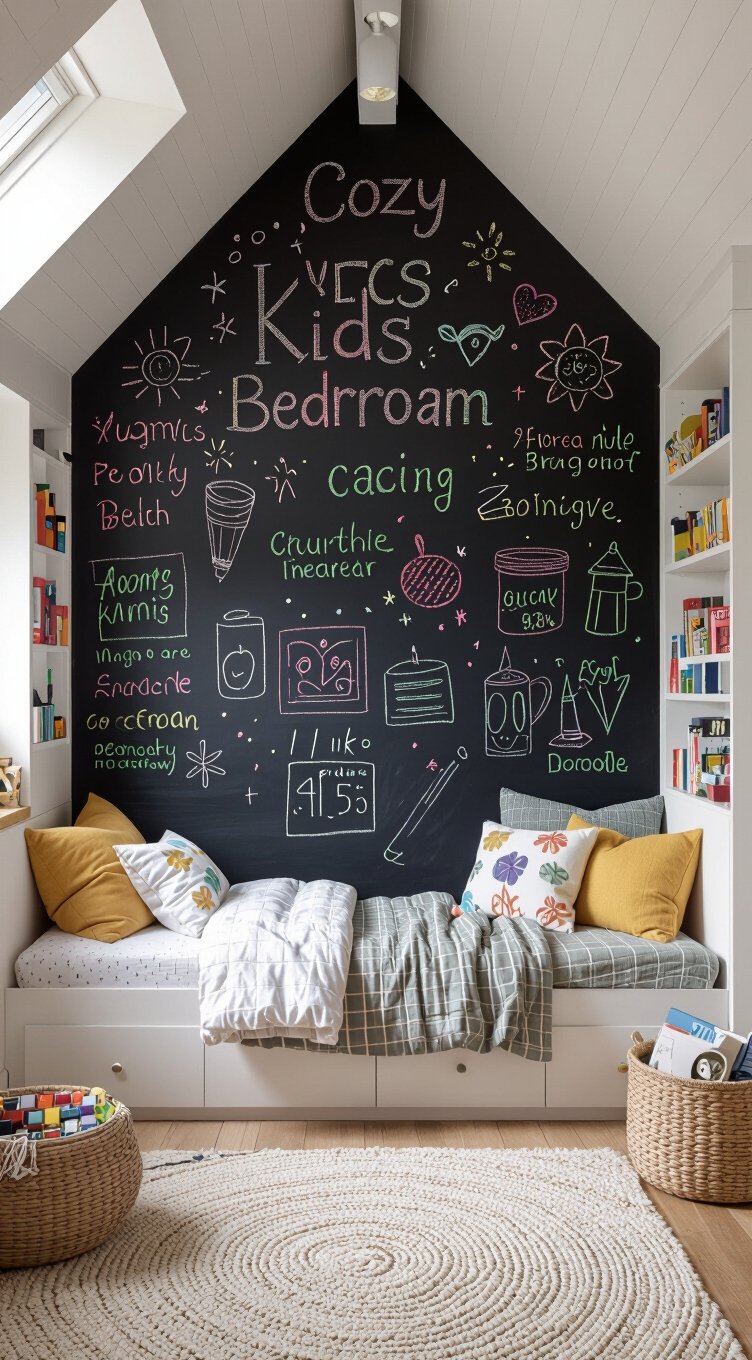 chalkboard and art walls