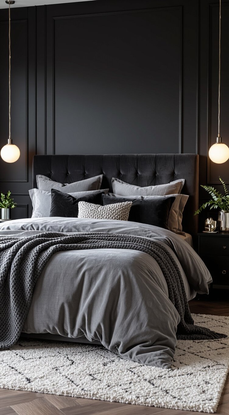 cozy layered grey textures