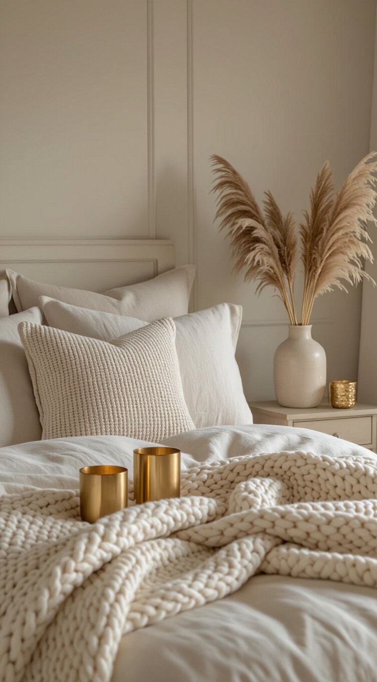 cream accents natural textures