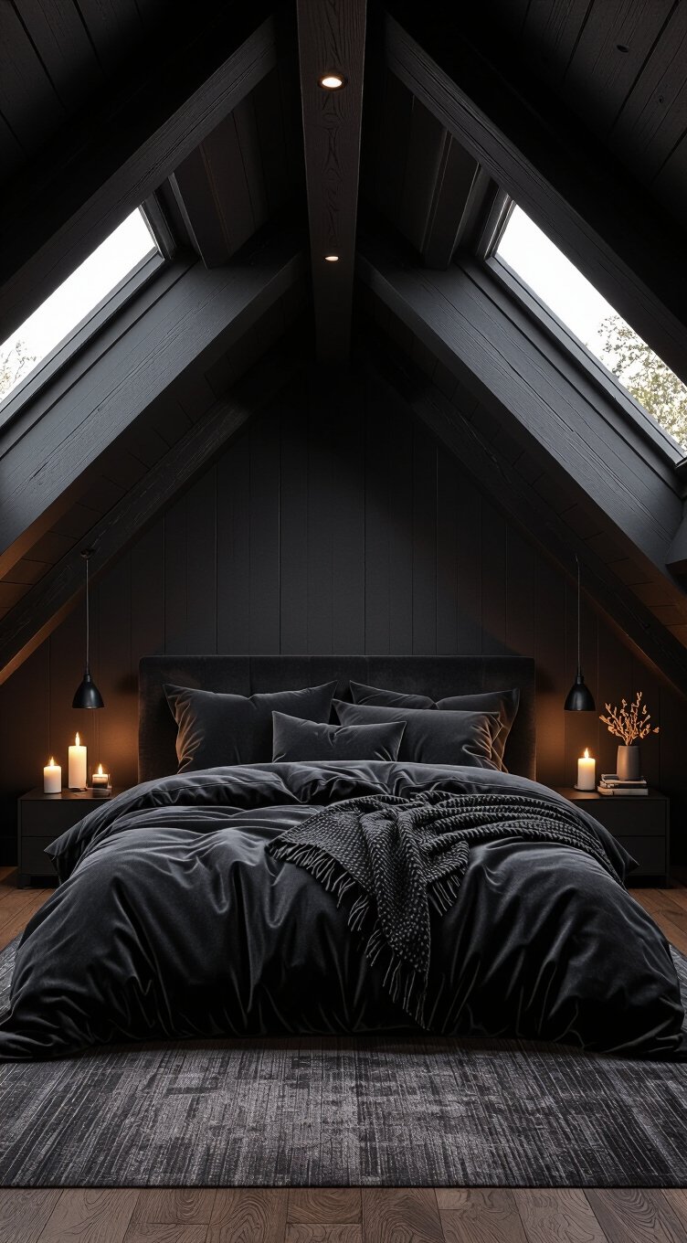 dark dramatic attic retreat
