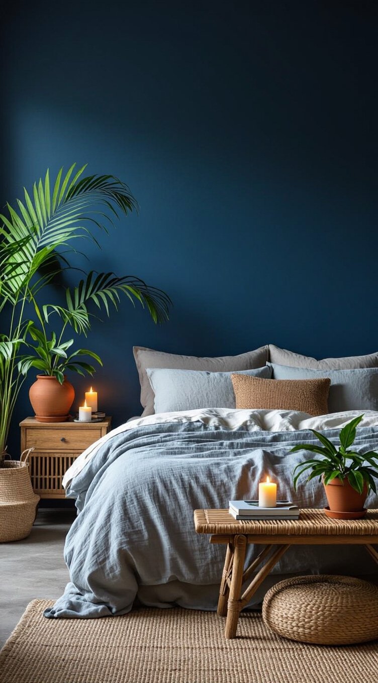 deep blue botanical sanctuary