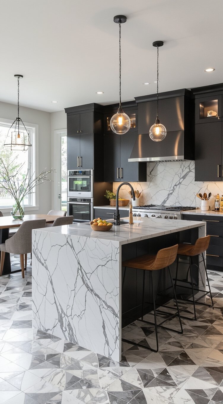 define kitchen zones without walls