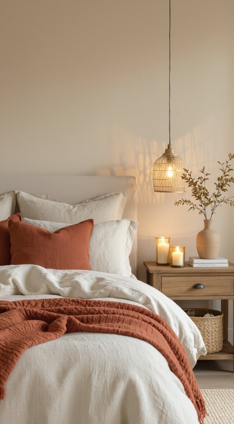 earthy neutrals with cream