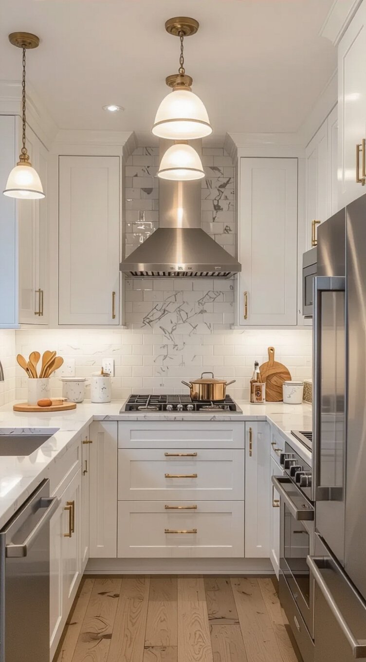 efficient compact kitchen workflow