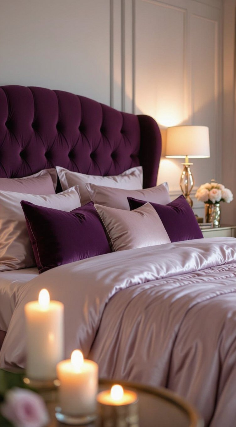 eggplant and blush elegance