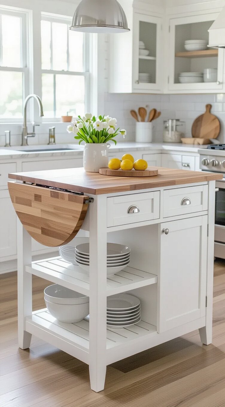 expandable drop leaf kitchen islands