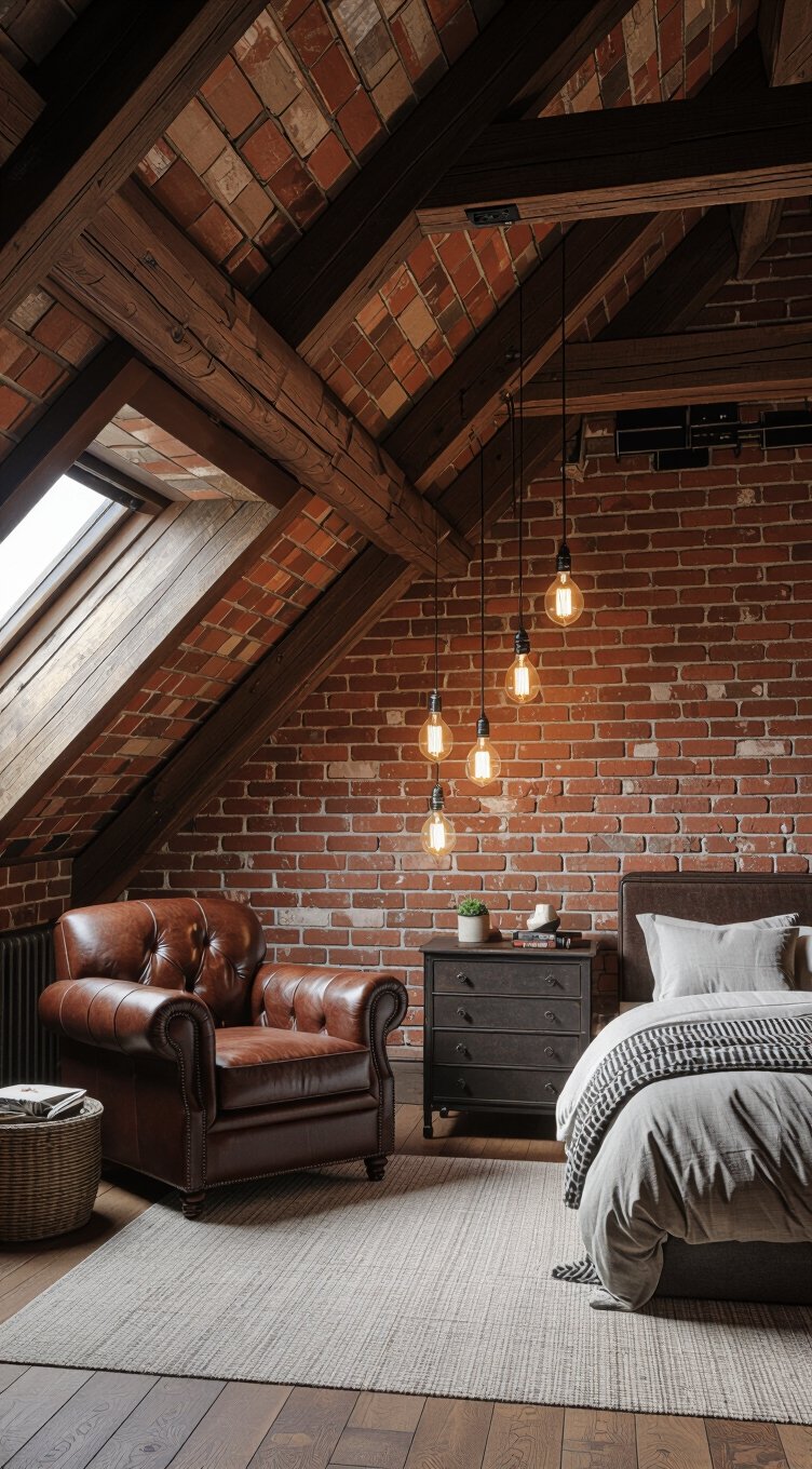exposed brick industrial charm