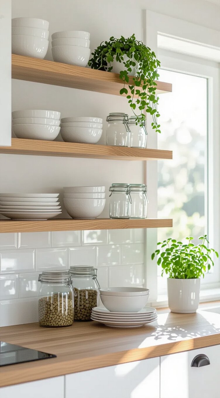 floating shelves minimal displays