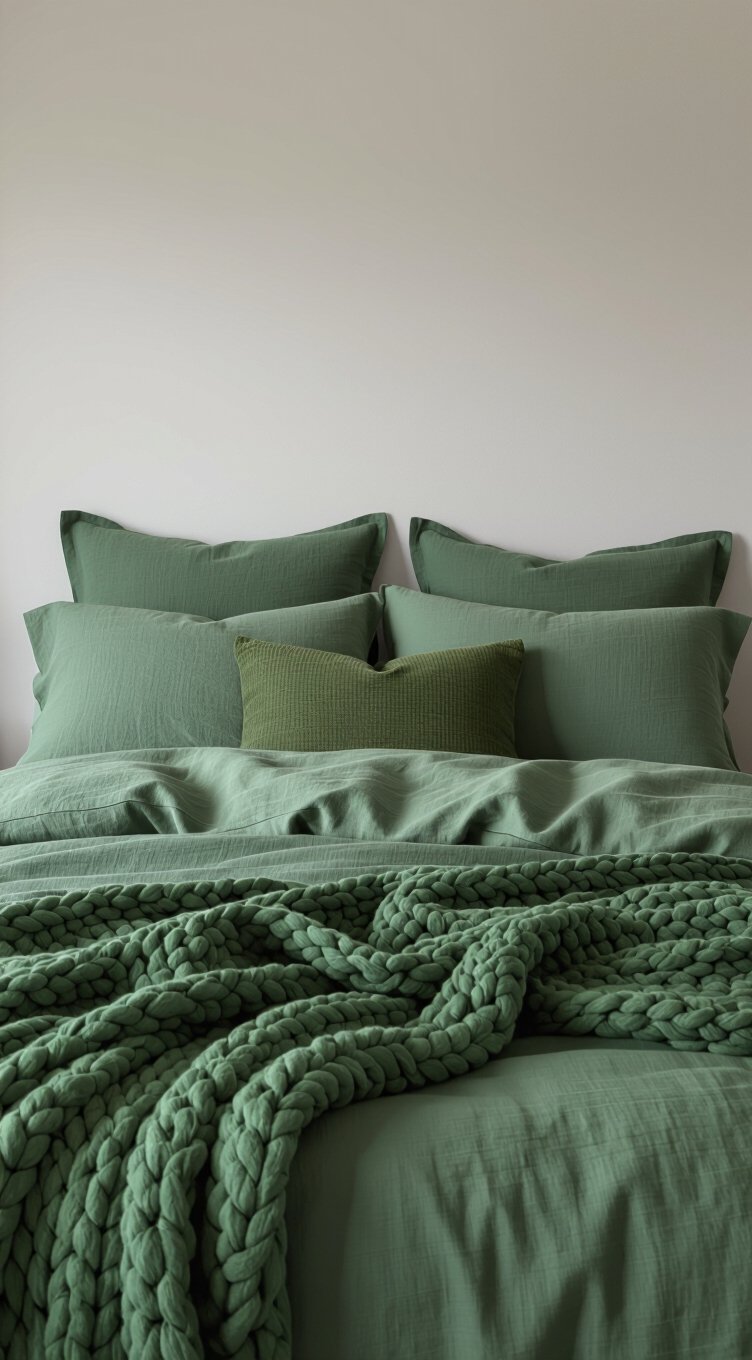 green organic cotton bedding sets