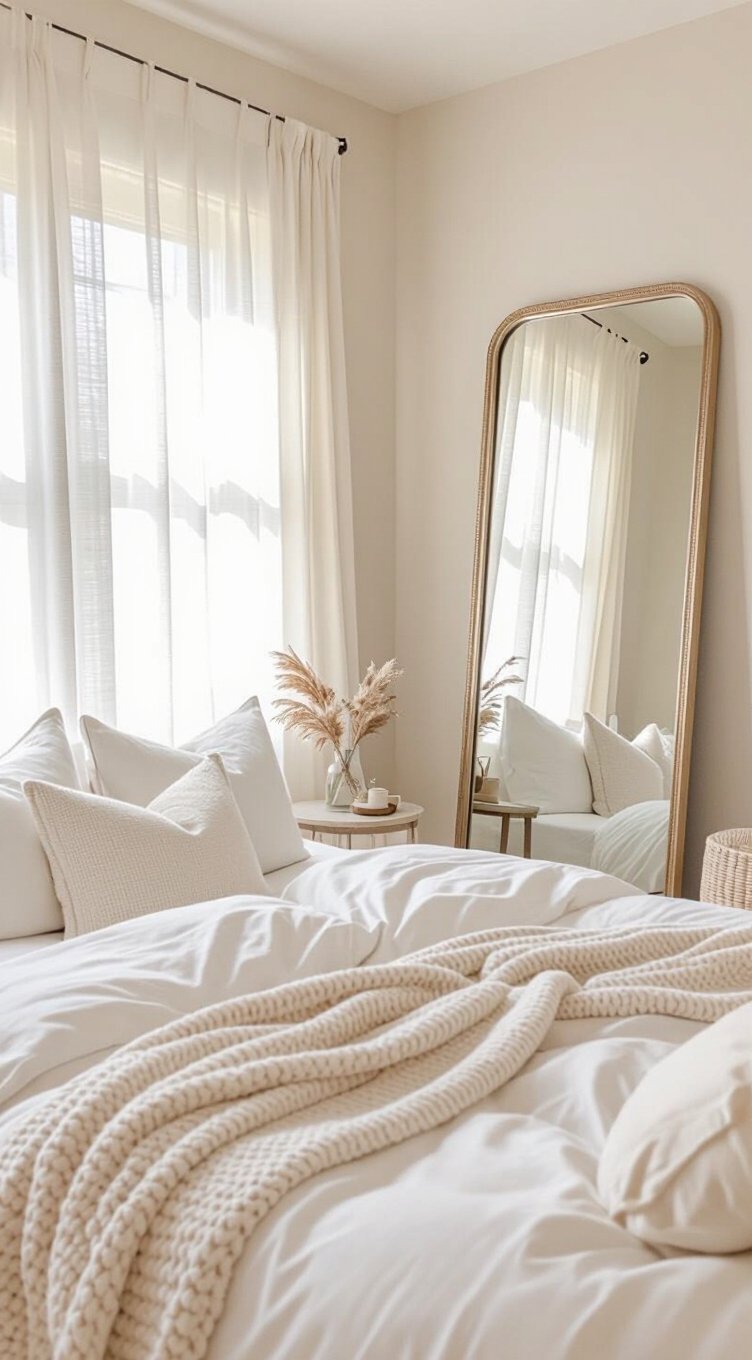 light colors and mirrors