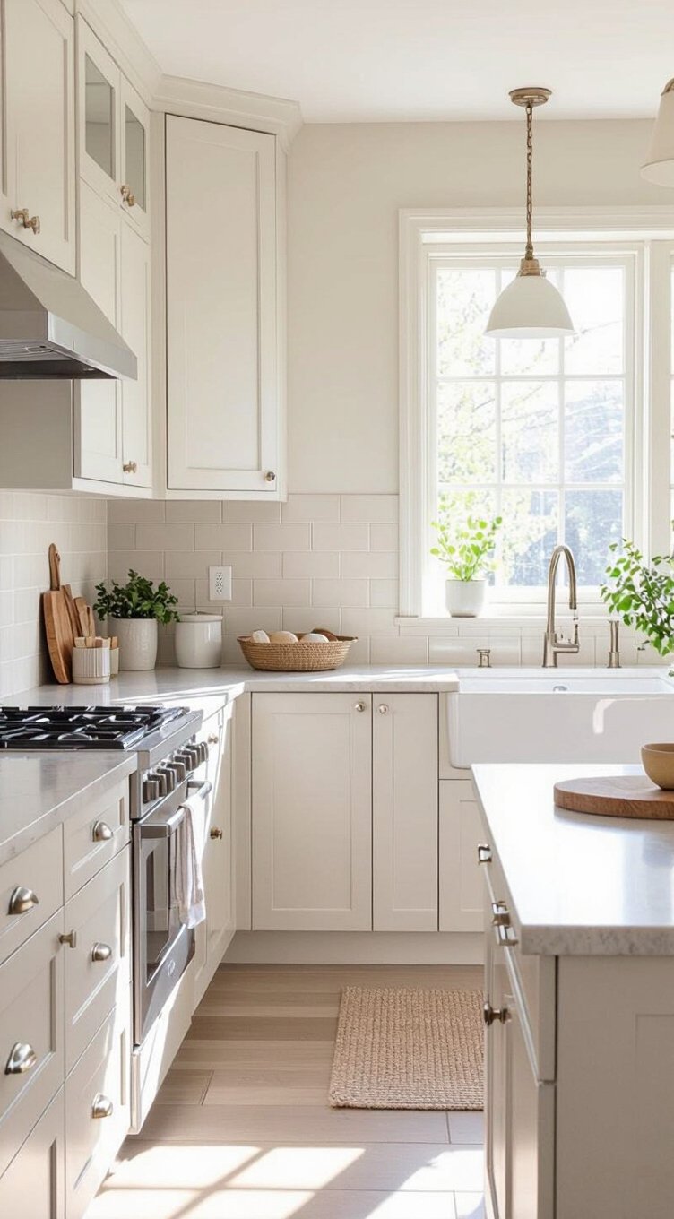 light colors expand small kitchens