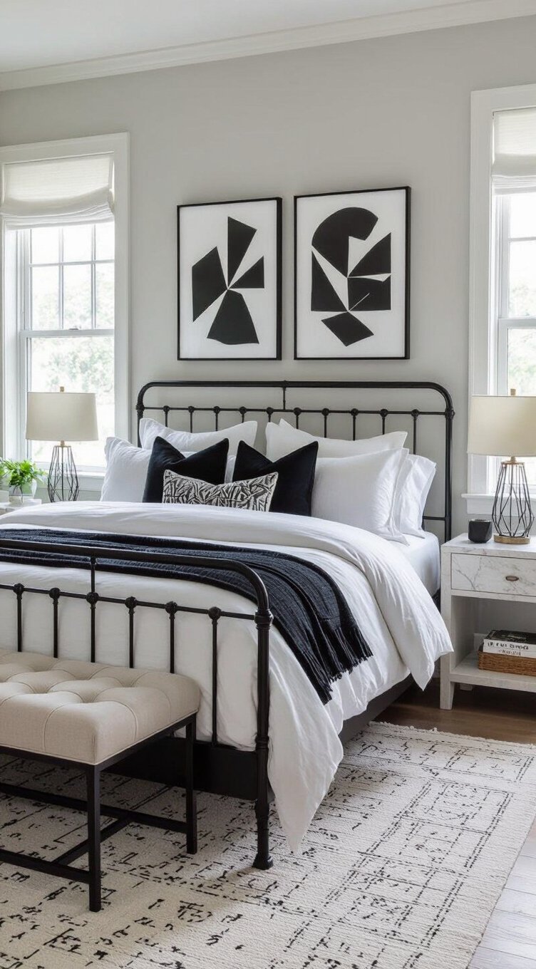 light grey and black balance