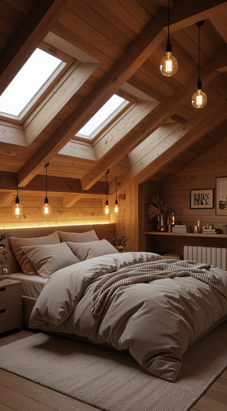 lighting for slanted ceilings