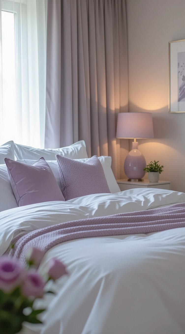 lilac accents soft elegance