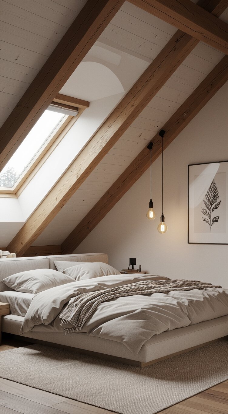 low profile beds for sloped ceilings