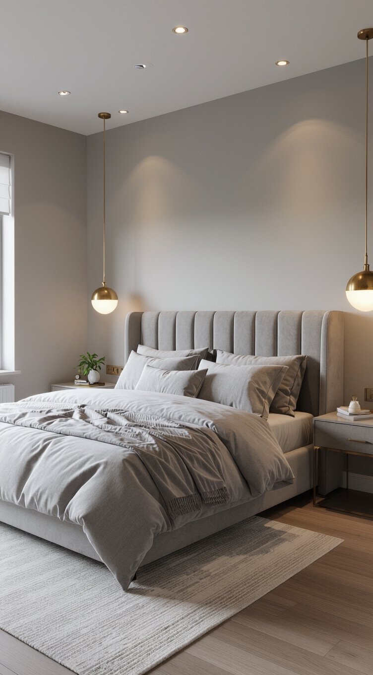 luxurious grey bedroom design tips